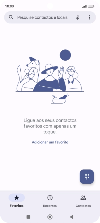 Prima o ícone de menu.