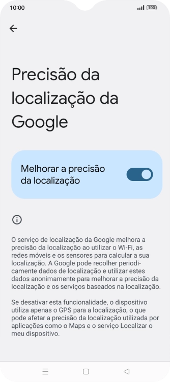 Se premir o indicador junto a 