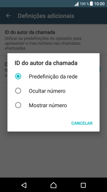 Prima Mostrar número para ativar a visualização do seu número.