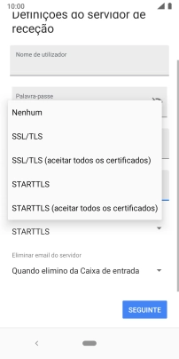 Prima Nenhum para desativar a função.