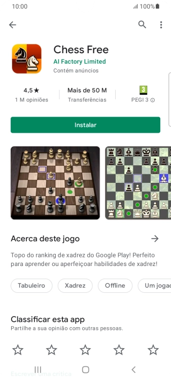 Prima Instalar e siga as indicações no ecrã para instalar a app.