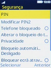Escolha PIN.