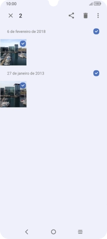 Prima o ícone para partilhar.