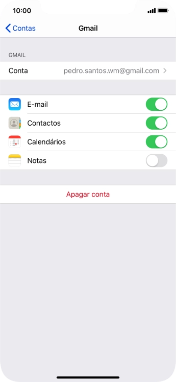 Para voltar ao ecrã inicial, deslize o dedo de baixo para cima a partir da base do ecrã.