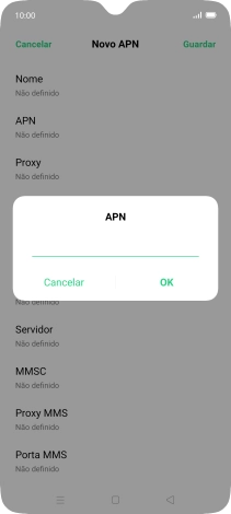 Introduza net2.vodafone.pt e prima OK.