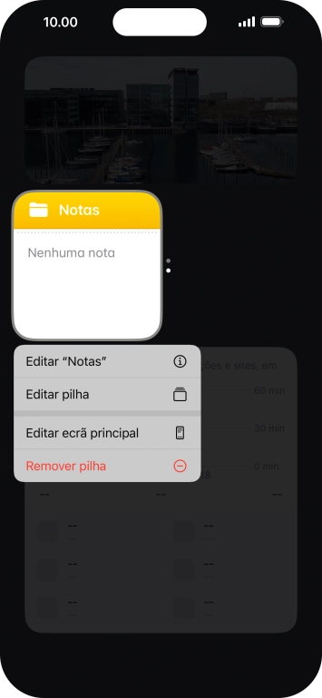 Prima Editar pilha.