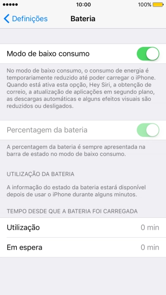 Prima a tecla de início para terminar e voltar ao ecrã inicial.