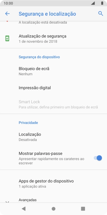 Prima a tecla de início para terminar e voltar ao ecrã inicial.