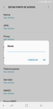 Introduza Vodafone MMS e prima OK.