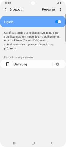 Prima a tecla de início para terminar e voltar ao ecrã inicial.