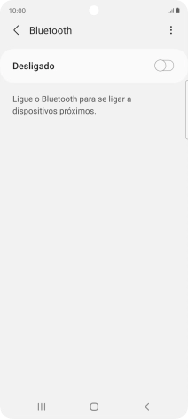 Prima o indicador para ativar a função.