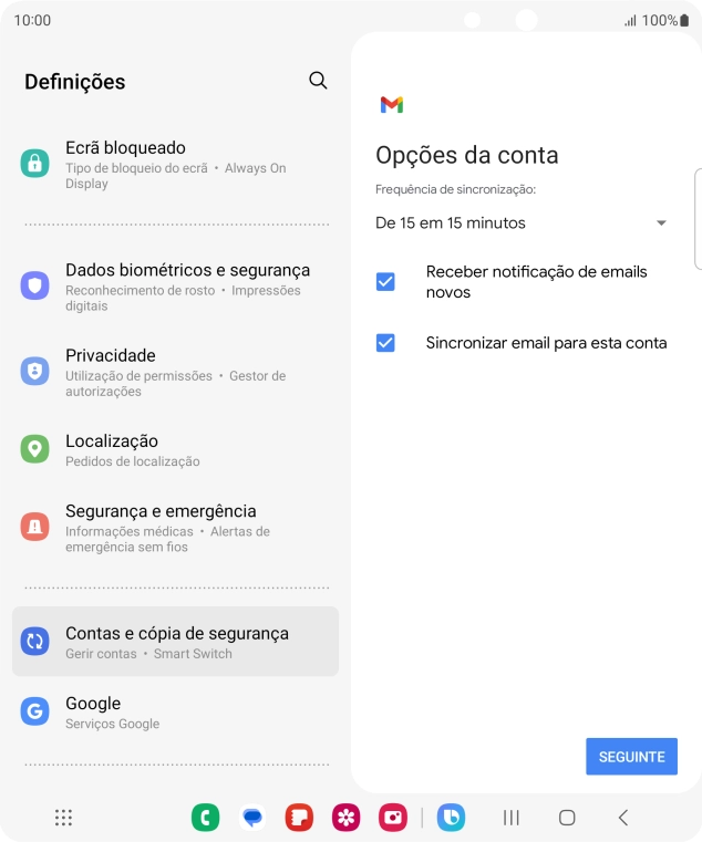 Prima a lista suspensa junto a 