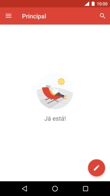 Deslize o dedo sobre o ecrã da esquerda para a direita.