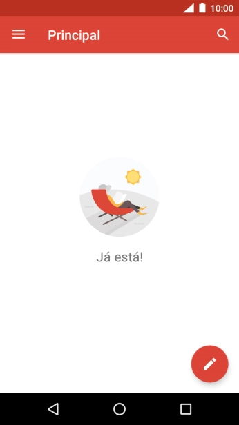 Deslize o dedo sobre o ecrã da esquerda para a direita.
