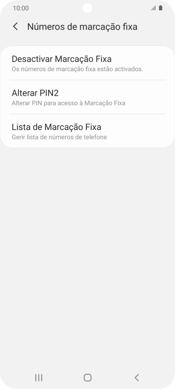 Prima Desactivar Marcação Fixa.