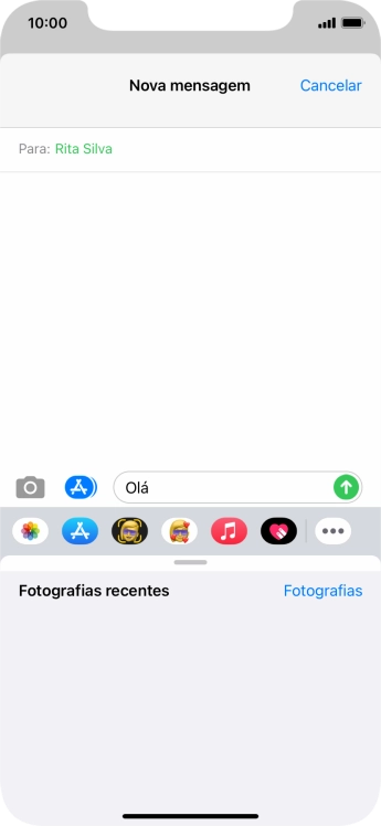 Prima Fotografias e vá até à pasta pretendida.