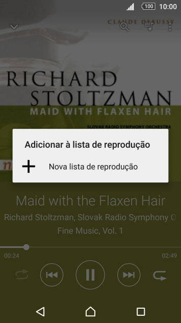 Prima Nova lista de reprodução.