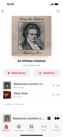 Prima o título da música.