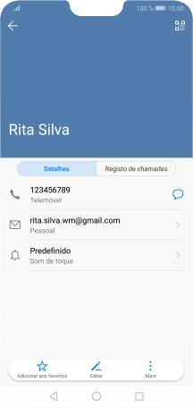 Prima o número pretendido.
