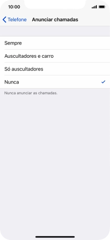 Prima Sempre para ativar a função sempre que o perfil silencioso está desativado.