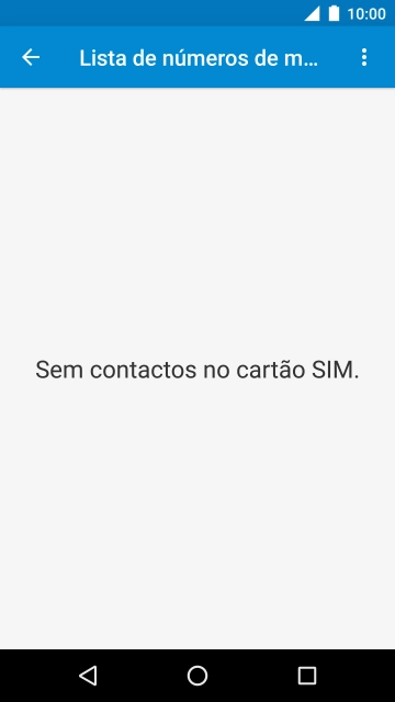 Prima o ícone de menu.