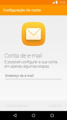 Prima Endereço de e-mail e introduza o seu endereço de e-mail Vodafone.