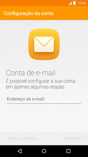 Prima Endereço de e-mail e introduza o seu endereço de e-mail Vodafone.