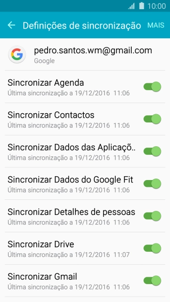 Prima a tecla de início para terminar e voltar ao ecrã inicial.