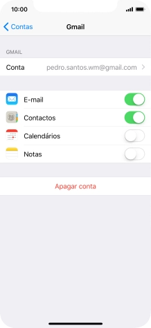 Para voltar ao ecrã inicial, deslize o dedo de baixo para cima a partir da base do ecrã.
