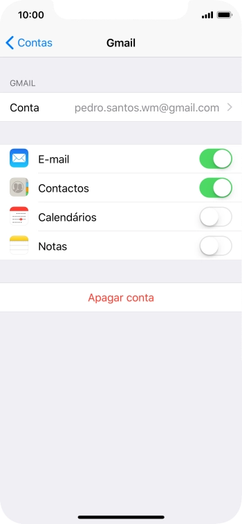 Para voltar ao ecrã inicial, deslize o dedo de baixo para cima a partir da base do ecrã.