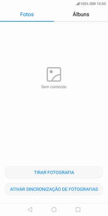 Prima Álbuns e vá até à pasta pretendida.