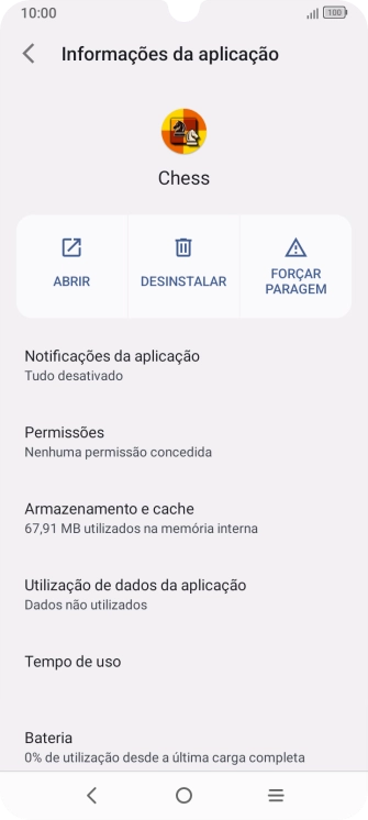 Prima Notificações da aplicação.