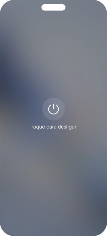 Prima Toque para desligar.