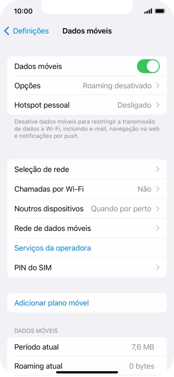 Prima Rede de dados móveis.