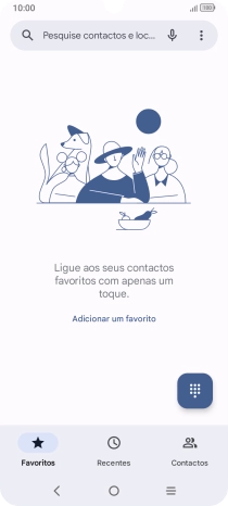 Prima o ícone de menu.