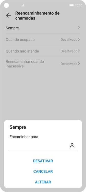 Prima DESATIVAR.