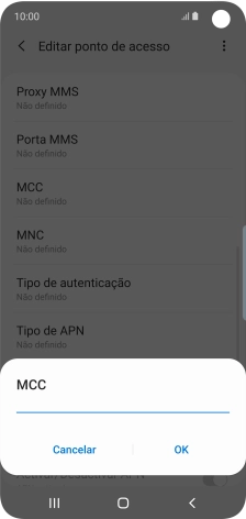 Introduza 268 e prima OK.
