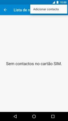 Prima Adicionar contacto.