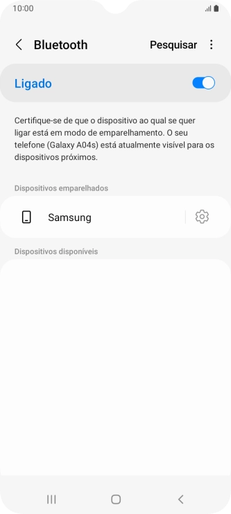 Prima a tecla de início para terminar e voltar ao ecrã inicial.