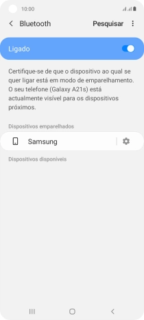 Prima a tecla de início para terminar e voltar ao ecrã inicial.