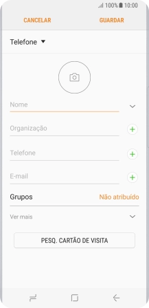 Prima Nome e introduza o nome pretendido.