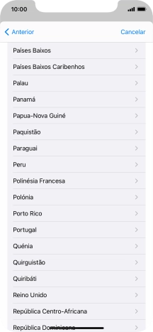 Prima o país pretendido.