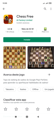 Prima Instalar e siga as indicações no ecrã para instalar a app.