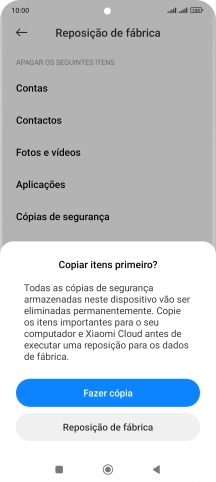Prima Reposição de fábrica.