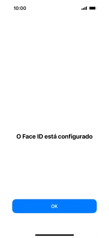 Prima OK. Se ainda não tiver escolhido um código de bloqueio do telefone, introduza um código à escolha duas vezes de seguida.