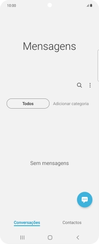 Prima o ícone de menu.