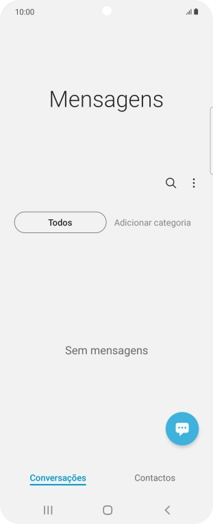 Prima o ícone de menu.