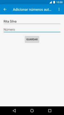 Prima Número e introduza o número de telefone pretendido.