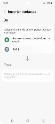 Prima o nome do cartão SIM.