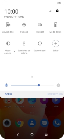 Prima Economia de bateria para ativar a função.